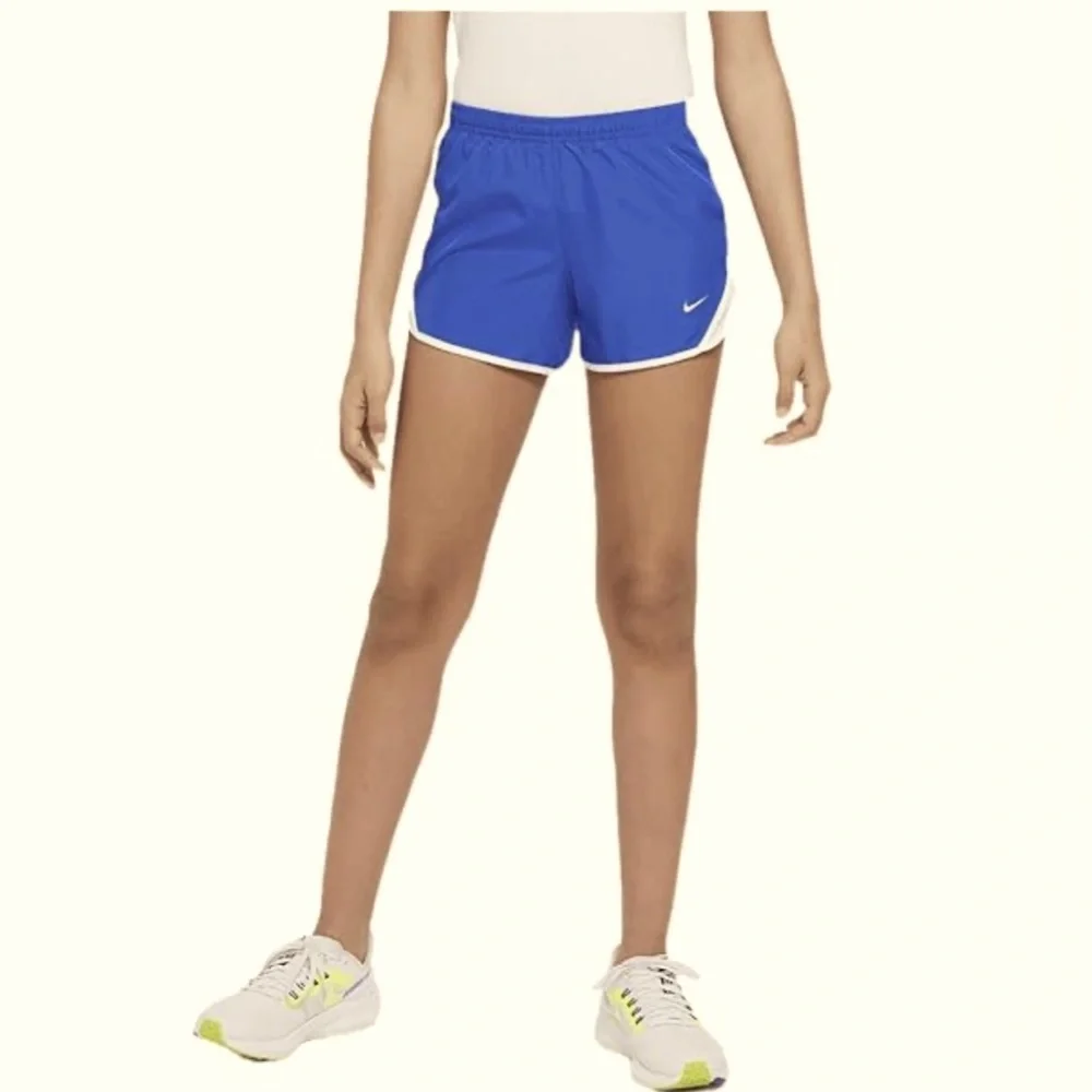 Nike Women's Athletic Shorts in Blue and White